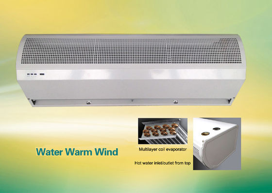 Water Source Evaporator Fan Coil Series Heated Air Curtain For 1m , 1.5m , 2m Door