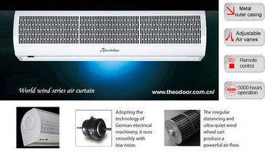 Remote Control World wind Residential Over Door Air Curtain For Restaurants