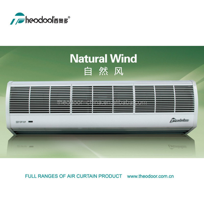 220V Compact Air Curtain Fan for Door with Remote Control 2 Speeds