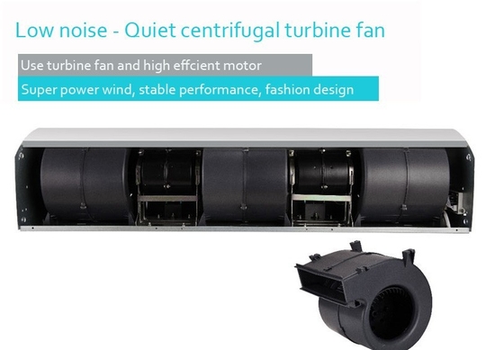 Centrifugal Air Curtain 3.5m Height 60-200cm Width 2-Speed Remote Control
