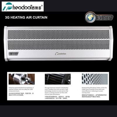Theodoor 3G Industrial Air Curtain with Cooling & Heating Functions PTC Electric Heater and 3 Power Levels