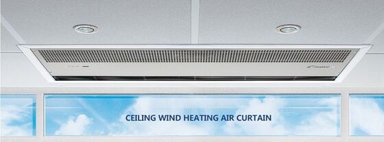 Recessed Ceiling Wind Thermal Air Curtain Heating Barrier With Fan Cooling or Heating Air