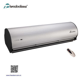 S5 Aluminum Silver Centrifugal Air Curtain For 3-4m With RC For Hotels and Shops