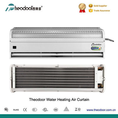 Water Warm Evaporator Heating Air Curtain Hot Water Source Overhead Air Barrier